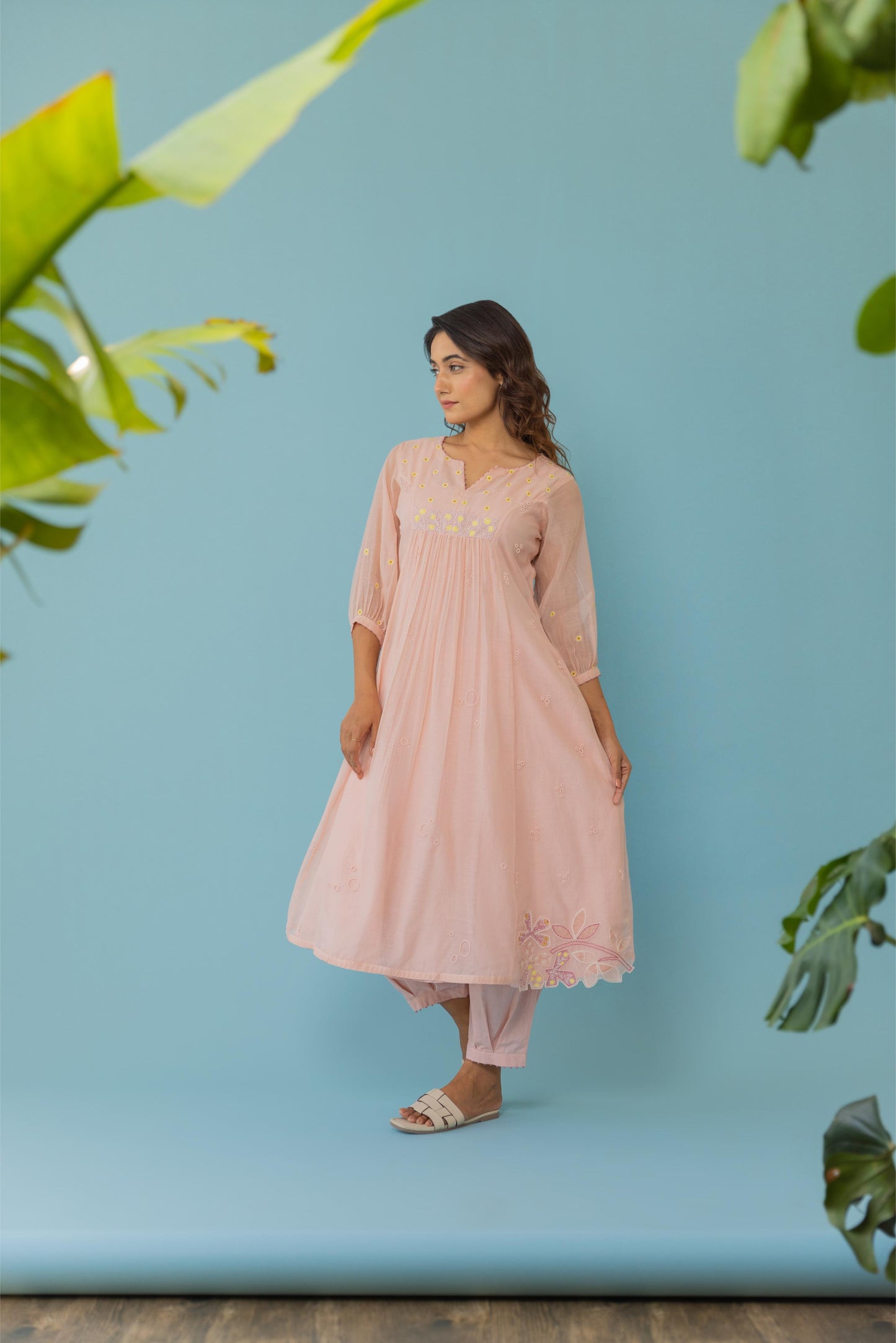 Coral Kurta Set
