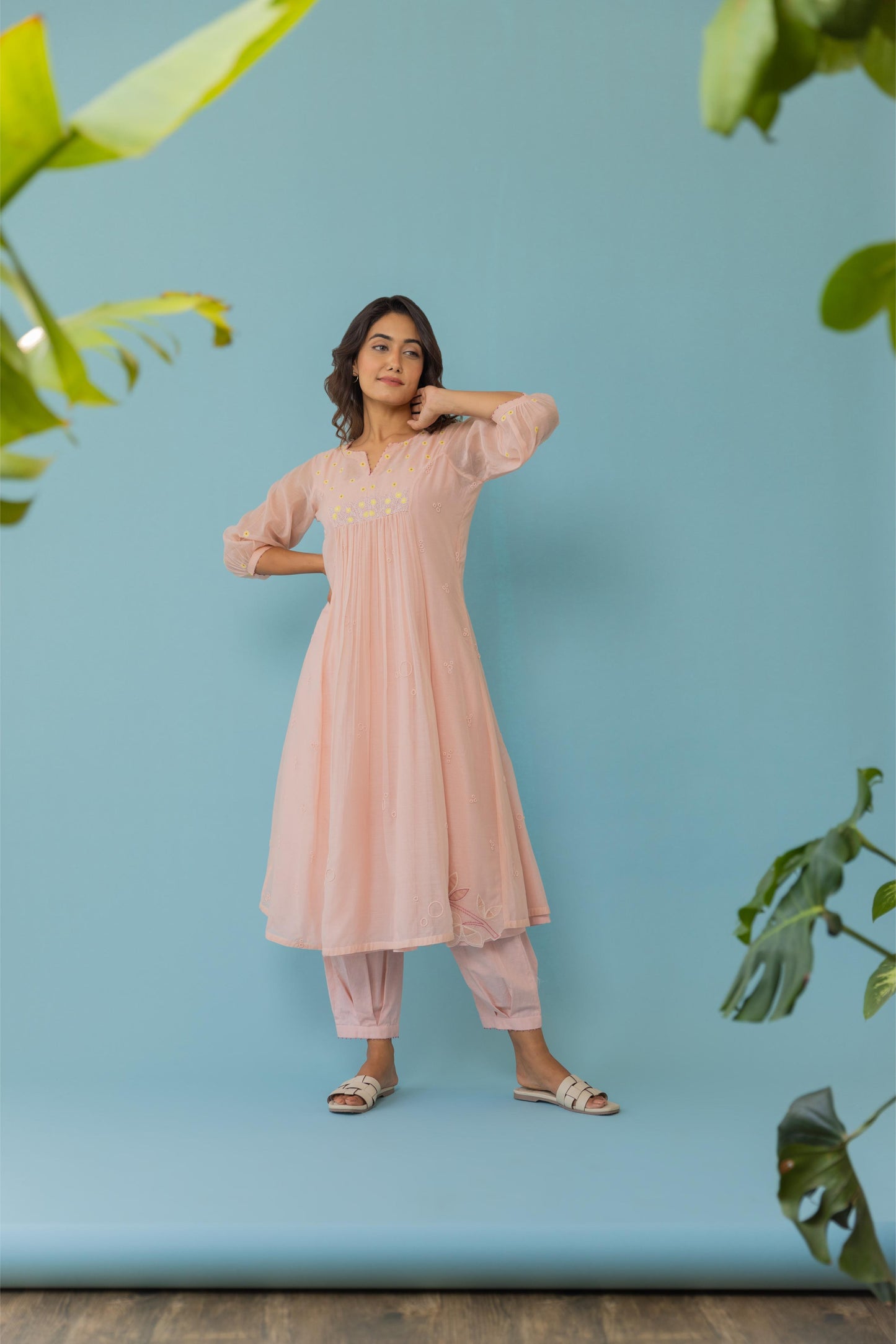 Coral Kurta Set