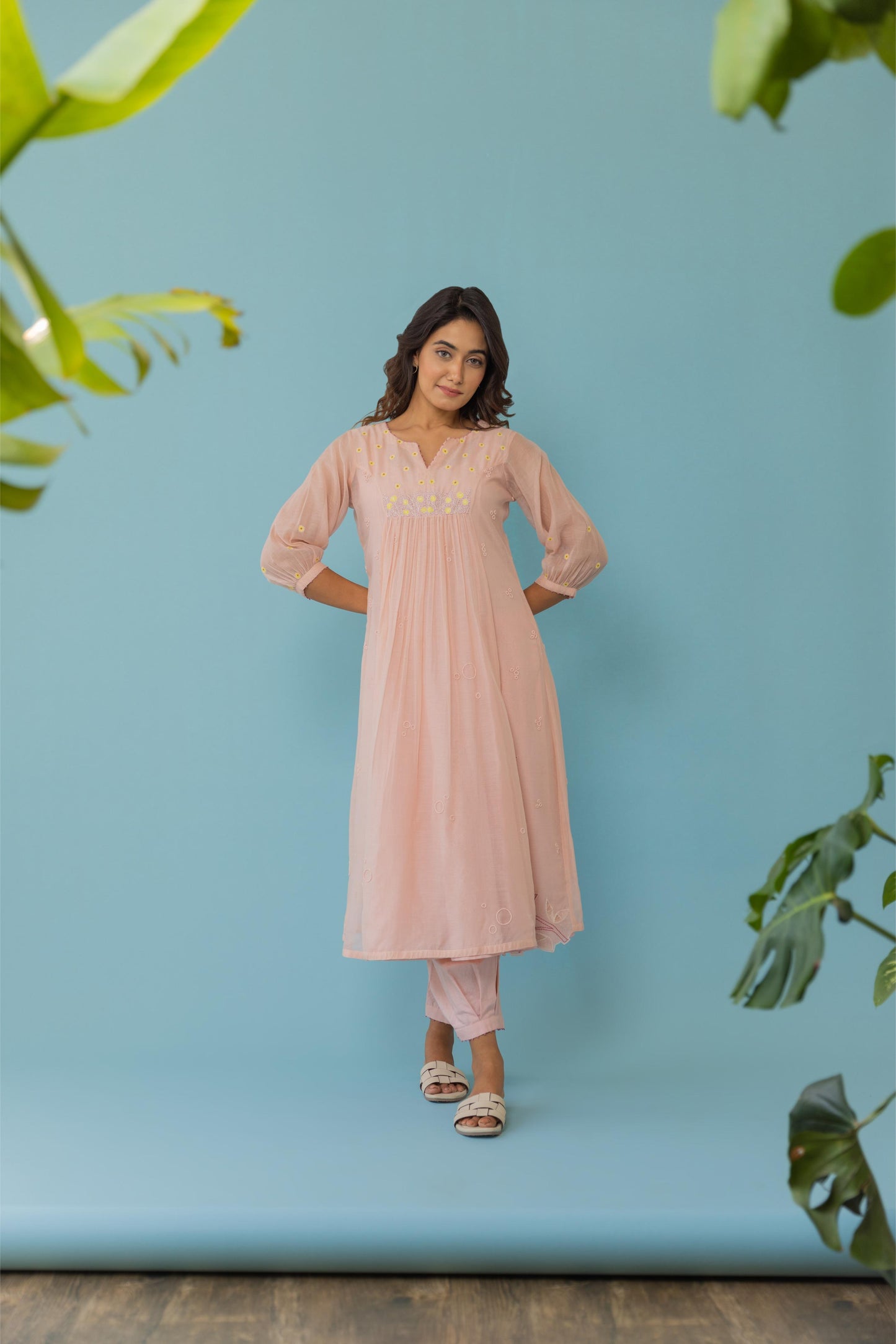 Coral Kurta Set